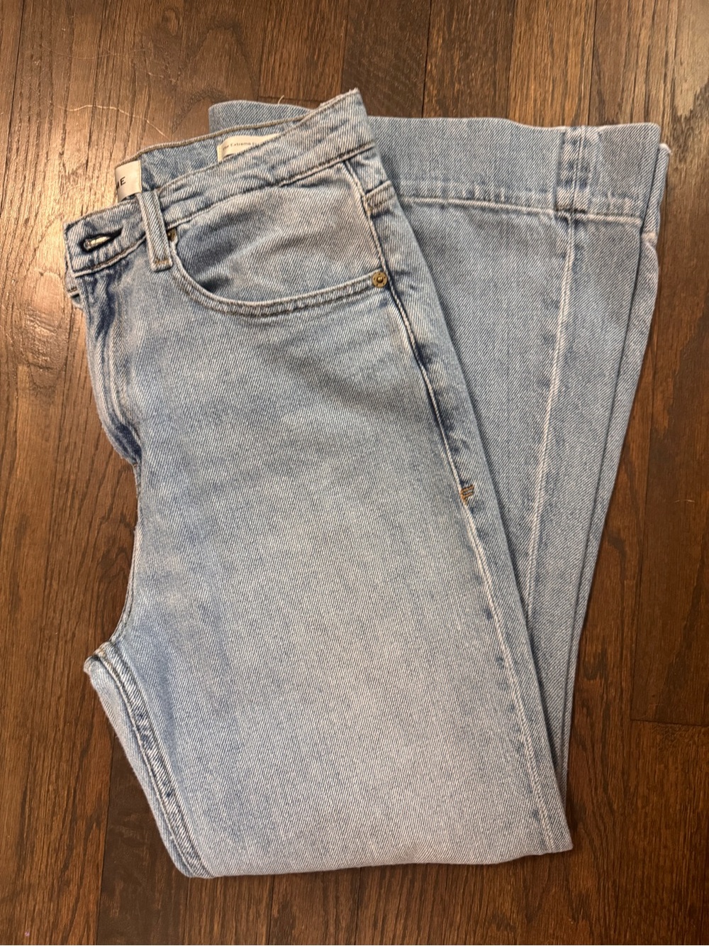 Frame Denim Light Blue The Extreme Flare Ankle - Super cute and comfy.